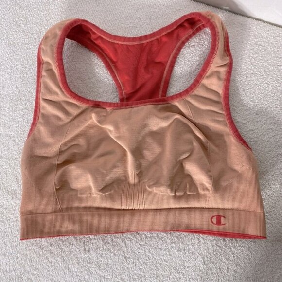 5/$25 Champion Reversible Coral Nude Sports Bra M - Picture 5 of 16
